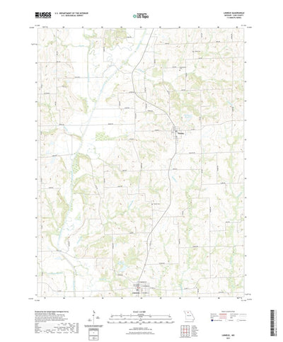 United States Geological Survey Linneus, MO (2021, 24000-Scale) digital map