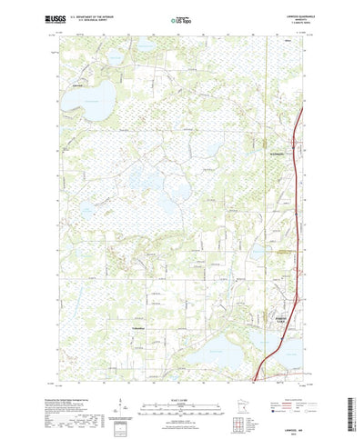 United States Geological Survey Linwood, MN (2022, 24000-Scale) digital map