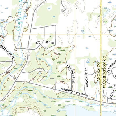 United States Geological Survey Linwood, MN (2022, 24000-Scale) digital map
