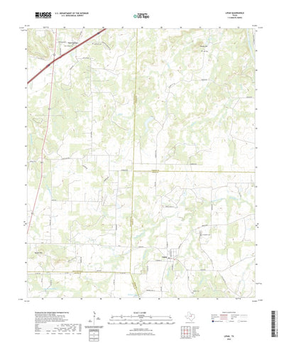 United States Geological Survey Lipan, TX (2022, 24000-Scale) digital map