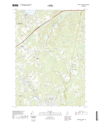 United States Geological Survey Lisbon Falls North, ME (2021, 24000-Scale) digital map