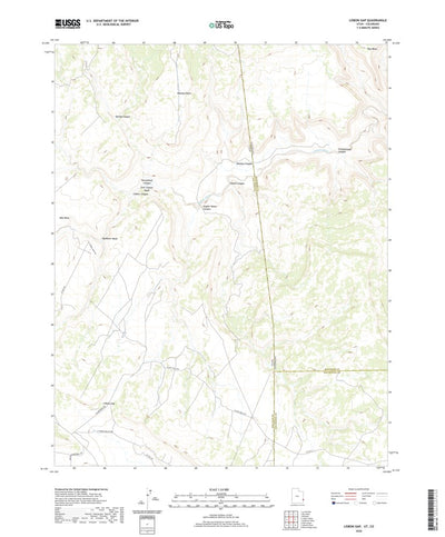 United States Geological Survey Lisbon Gap, UT (2020, 24000-Scale) digital map