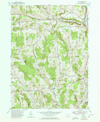 United States Geological Survey Lisle, NY (1949, 24000-Scale) digital map