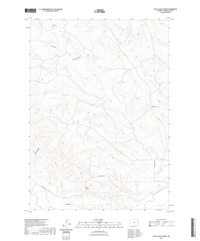 United States Geological Survey Little Alkali Creek, WY (2021, 24000-Scale) digital map
