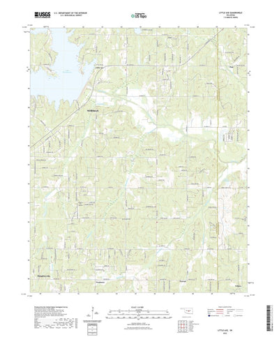 United States Geological Survey Little Axe, OK (2022, 24000-Scale) digital map