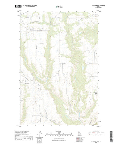 United States Geological Survey Little Bear Ridge, ID (2020, 24000-Scale) digital map