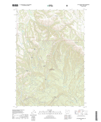 United States Geological Survey Little Beaver Creek, OR (2020, 24000-Scale) digital map