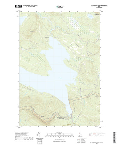 United States Geological Survey Little Bigelow Mountain, ME (2021, 24000-Scale) digital map