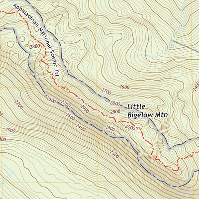 United States Geological Survey Little Bigelow Mountain, ME (2021, 24000-Scale) digital map