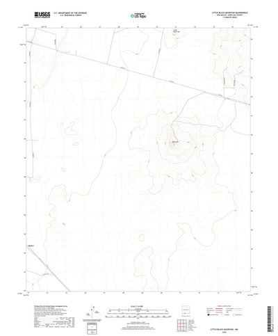 United States Geological Survey Little Black Mountain, NM (2020, 24000-Scale) digital map