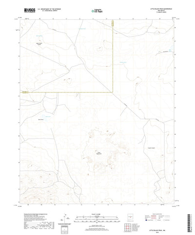 United States Geological Survey Little Black Peak, NM (2020, 24000-Scale) digital map