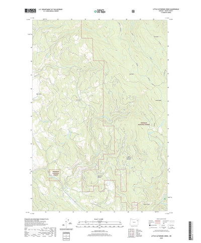 United States Geological Survey Little Catherine Creek, OR (2020, 24000-Scale) digital map