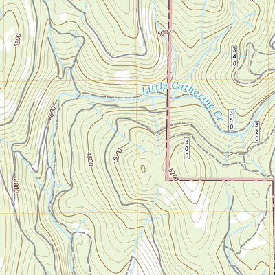 United States Geological Survey Little Catherine Creek, OR (2020, 24000-Scale) digital map
