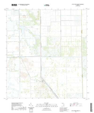United States Geological Survey Little Cypress Swamp, FL (2021, 24000-Scale) digital map