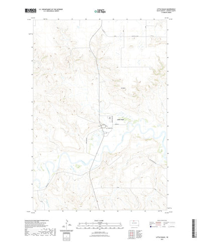 United States Geological Survey Little Eagle, SD (2021, 24000-Scale) digital map