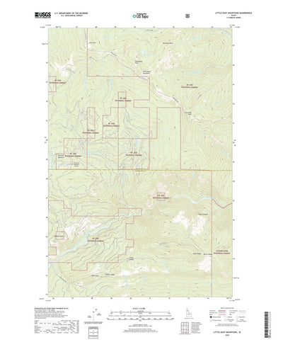 United States Geological Survey Little Goat Mountains, ID (2020, 24000-Scale) digital map