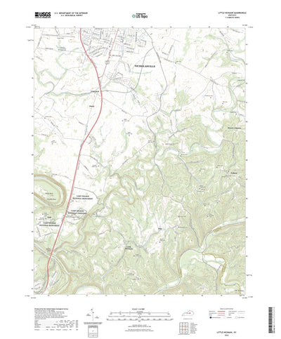 United States Geological Survey Little Hickman, KY (2022, 24000-Scale) digital map