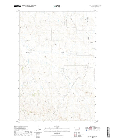 United States Geological Survey Little Pine Creek, MT (2020, 24000-Scale) digital map