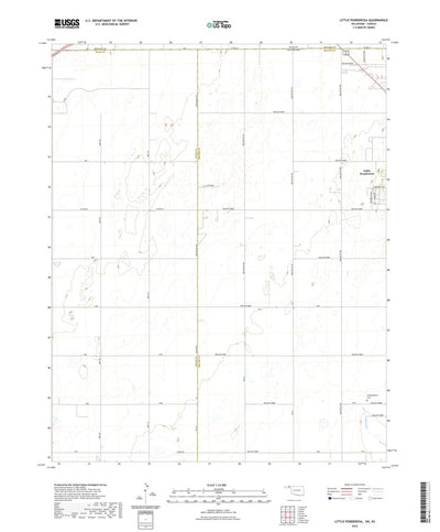United States Geological Survey Little Ponderosa, OK (2022, 24000-Scale) digital map
