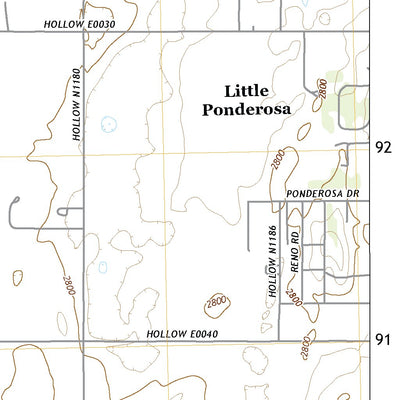 United States Geological Survey Little Ponderosa, OK (2022, 24000-Scale) digital map