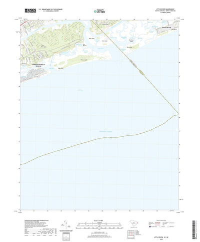 United States Geological Survey Little River, SC (2020, 24000-Scale) digital map