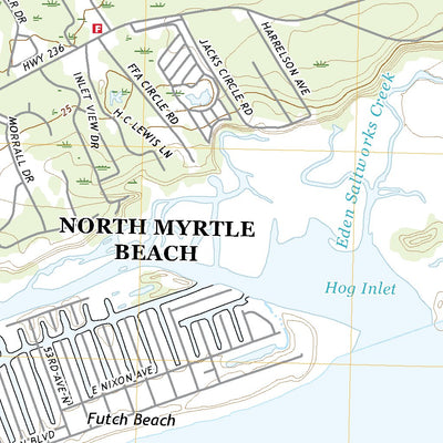 United States Geological Survey Little River, SC (2020, 24000-Scale) digital map