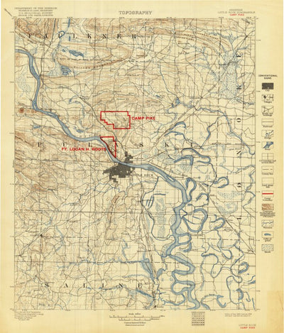 United States Geological Survey Little Rock, AR (1893, 125000-Scale) digital map