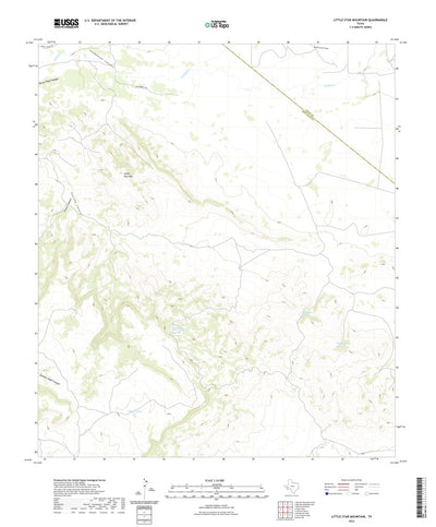 United States Geological Survey Little Star Mountain, TX (2022, 24000-Scale) digital map