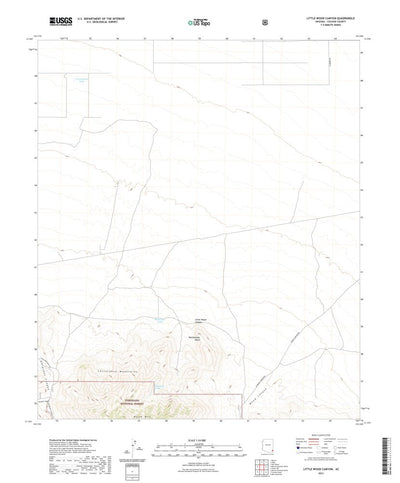 United States Geological Survey Little Wood Canyon, AZ (2021, 24000-Scale) digital map