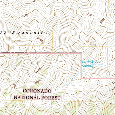 United States Geological Survey Little Wood Canyon, AZ (2021, 24000-Scale) digital map