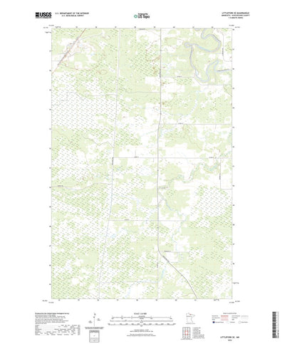United States Geological Survey Littlefork SE, MN (2022, 24000-Scale) digital map