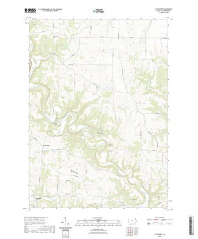 United States Geological Survey Littleport, IA (2022, 24000-Scale) digital map
