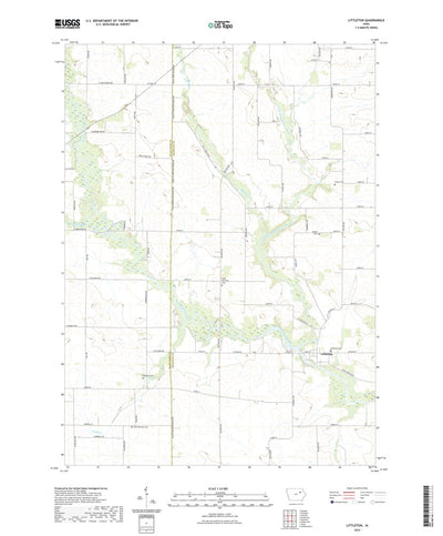 United States Geological Survey Littleton, IA (2022, 24000-Scale) digital map