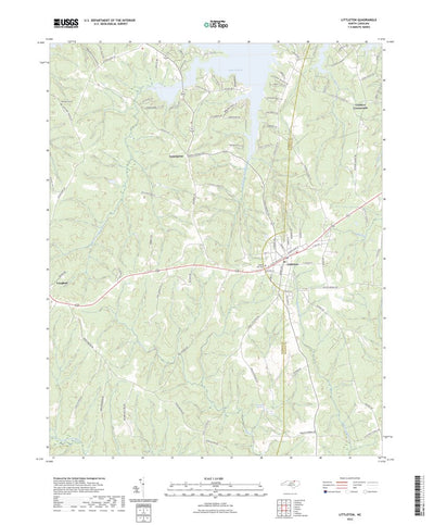 United States Geological Survey Littleton, NC (2022, 24000-Scale) digital map