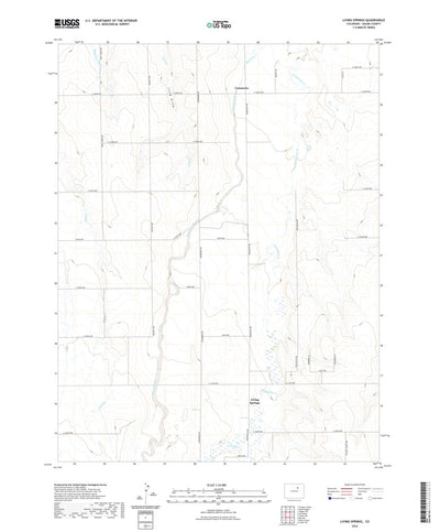United States Geological Survey Living Springs, CO (2022, 24000-Scale) digital map