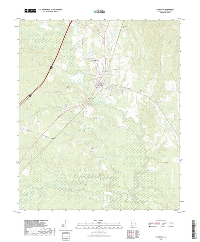 United States Geological Survey Livingston, AL (2020, 24000-Scale) digital map