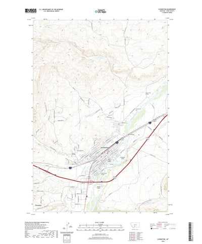 United States Geological Survey Livingston, MT (2020, 24000-Scale) digital map