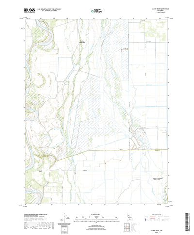 United States Geological Survey Llano Seco, CA (2022, 24000-Scale) digital map