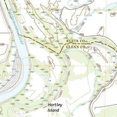 United States Geological Survey Llano Seco, CA (2022, 24000-Scale) digital map