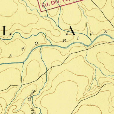 United States Geological Survey Llano, TX (1894, 125000-Scale) digital map