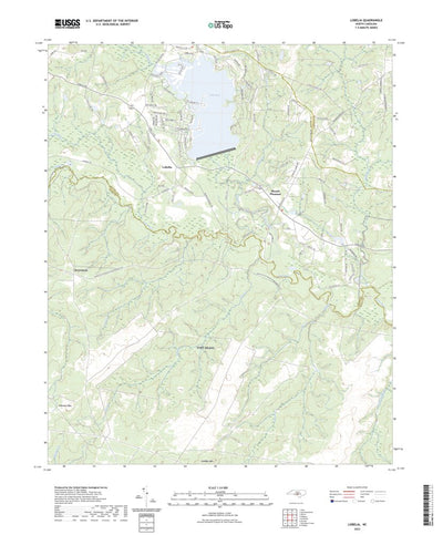 United States Geological Survey Lobelia, NC (2022, 24000-Scale) digital map