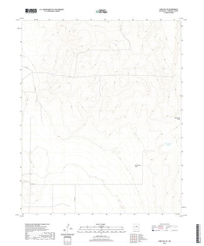 United States Geological Survey Lobo Hill SE, NM (2020, 24000-Scale) digital map