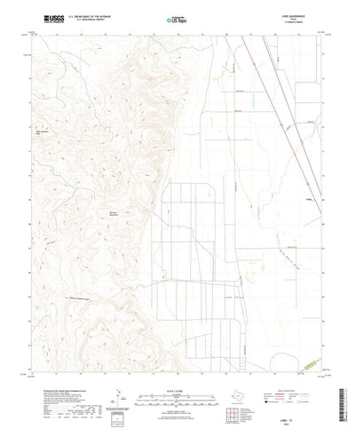 United States Geological Survey Lobo, TX (2022, 24000-Scale) digital map