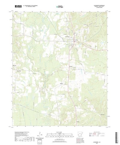 United States Geological Survey Lockesburg, AR (2020, 24000-Scale) digital map