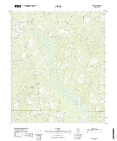 United States Geological Survey Lockhart, LA (2020, 24000-Scale) digital map