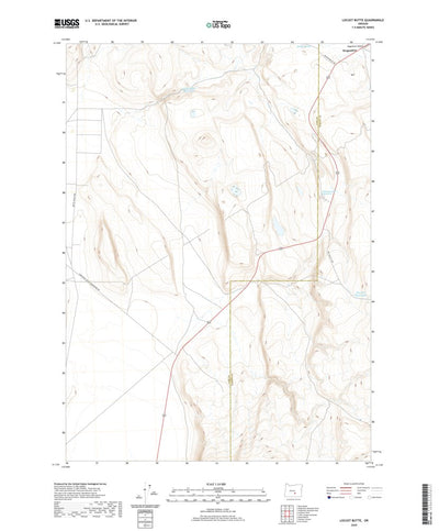 United States Geological Survey Locust Butte, OR (2020, 24000-Scale) digital map