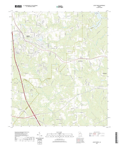 United States Geological Survey Locust Grove, GA (2020, 24000-Scale) digital map