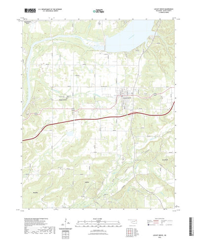 United States Geological Survey Locust Grove, OK (2022, 24000-Scale) digital map