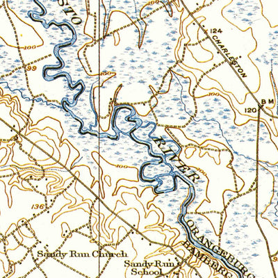 United States Geological Survey Lodge, SC (1919, 62500-Scale) digital map