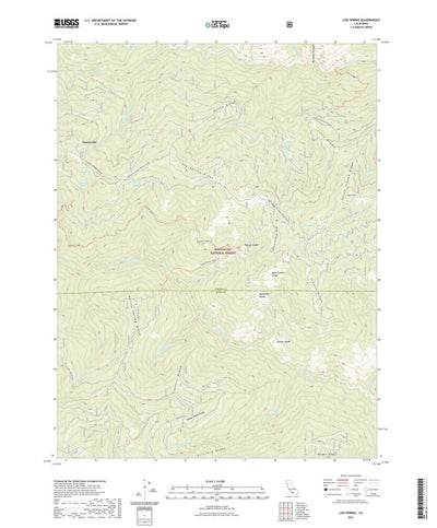 United States Geological Survey Log Spring, CA (2021, 24000-Scale) digital map
